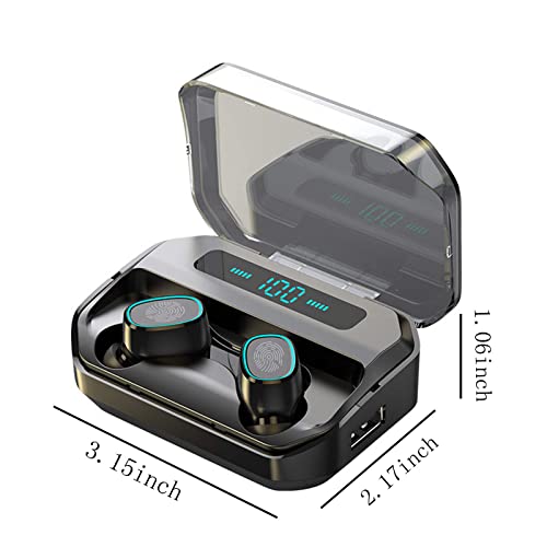 Wireless Earbuds, Mini Blue-tooth Earbuds Headphones Stereo Earphones Anti-sweat, in-Ear Headphones Sports Music Earbuds with Charging Case/Built-in Mic/Noise Cancelling/Immersive Premium Sound