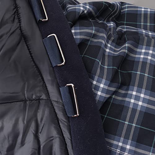 Horseware Ireland Rhino Vari-Layer Stable Blanket (250g Medium), Size: 78, Color: Navy Check (Indigo Trim)