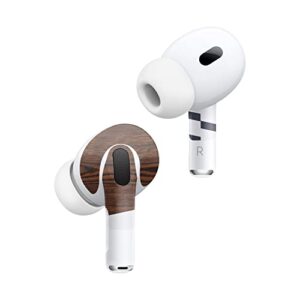 MightySkins (2 Pack) Skins Compatible with Apple AirPods Pro 2 - Wood Formal | Protective, Durable, and Unique Vinyl Decal wrap Cover | Easy to Apply, Remove, and Change Styles | Made in The USA