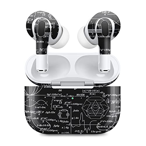 MightySkins (2 Pack) Skins Compatible with Apple AirPods Pro 2 - Mathematical | Protective, Durable, and Unique Vinyl Decal wrap Cover | Easy to Apply, Remove, and Change Styles | Made in The USA