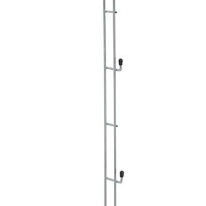 Organize It All Closet Doubler Hanging Rod | 2 Pack | 2 Tier | Adjustable | Double Your Space | Closet Organization | Great for Hanging Dress Clothes | Metal | Chrome Silver