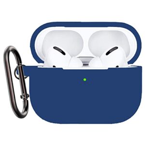 new airpods pro 2nd generation case cover 2022, silicone protective case for apple airpods with keychain, shockproof 2nd generation airpods pro case, cute airpod charging case front led visible