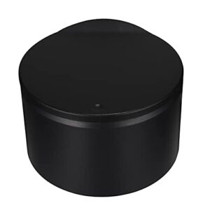 stobaza 1pc countertop black kitchen office storage garbage rubbish with litter lid plastic wastebasket organizer coffee can desktop tiny type container small stylish mini room trash