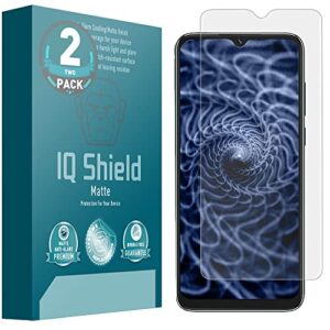 iqshield matte screen protector compatible with blackview a55 (a55 pro)(2-pack) anti-glare anti-bubble tpu film