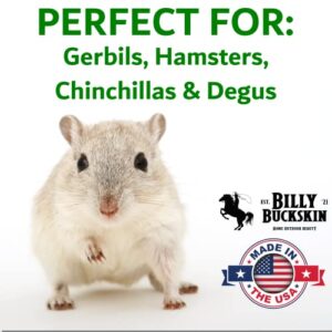 Chinchilla Bath Dust, 2.5 lb. Bag, All Natural Dusting Powder for Cleaning Degus, Hamsters, & Gerbils, Pure Cleansing Pumice Sand by Billy Buckskin Co.