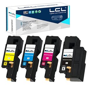 lcl remanufactured toner cartridge replacement for xerox 106r01630 106r01627 106r01628 106r01629 6000 6010 6010v 6010v 6015 6015v 6015v b 6015v n 6015v ni (4-pack, black, cyan, magenta,yellow)