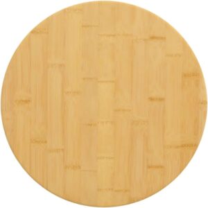 GOLINPEILO Replacement Table top, Bamboo Round Table Top for Coffee Table End Side Table Bistro Dining Room Table, Ø11.8"x0.6" Bamboo