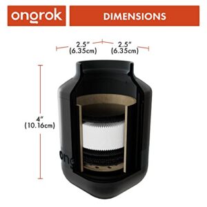 ONGROK Personal Air Filter w/Replaceable Filter Cartridges 2.0, Starter Set, Paper Based Filters, (Sploof) for Indoors, 500+ Exhales