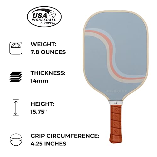 Holbrook Pickleball Paddles - Rewind Design | Performance Series | Carbon Fiber/Graphite Blend Surface | Polypropylene Honeycomb Core | Quality & Design Meet Pickleball