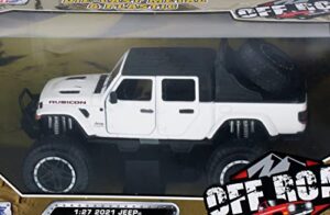 motor max 2021 jeep gladiator rubicon, white 79145wwt - 1/27 scale diecast model toy car
