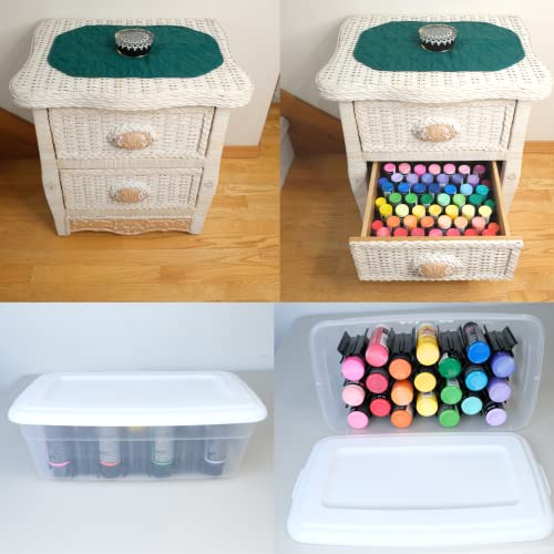 Hex Hive 2.0 Storage Organizer 40 Piece Set for Craft Paint, Salon Haircolor, Tattoo Ink and More Made in USA