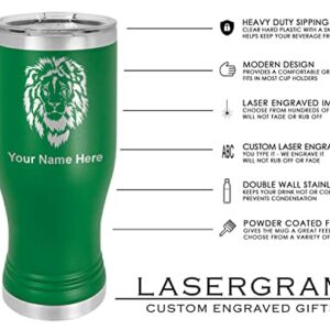 LaserGram 20oz Vacuum Insulated Pilsner Mug, EMT Emergency Medical Technician, Personalized Engraving Included (Green)