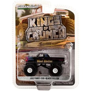 Greenlight 49110-E Kings of Crunch Series 11 - Black Stallion - 1992 F 250 Monster Truck 1/64 Scale