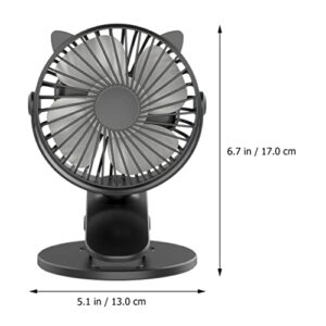 Homoyoyo Handheld Fans 4pcs Indoor Battery for Handheld Premium Powered Desktop Table Dorm Clip Desk Cat Volume Delicate Pretty Usb/Adjustable Bedroom Girls Camping Air Silence Mini Travel Ear