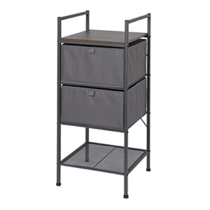 4-tier stackable storage tower with drawers by neatfreak! - storage cabinet with drawers and shelves for clothes, shoes & accessories - bedroom, closet & bathroom organizer tower