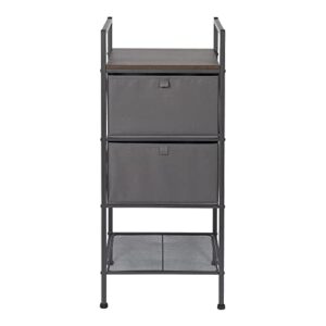 4-Tier Stackable Storage Tower With Drawers by Neatfreak! - Storage Cabinet With Drawers and Shelves For Clothes, Shoes & Accessories - Bedroom, Closet & Bathroom Organizer Tower