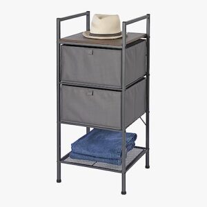 4-Tier Stackable Storage Tower With Drawers by Neatfreak! - Storage Cabinet With Drawers and Shelves For Clothes, Shoes & Accessories - Bedroom, Closet & Bathroom Organizer Tower