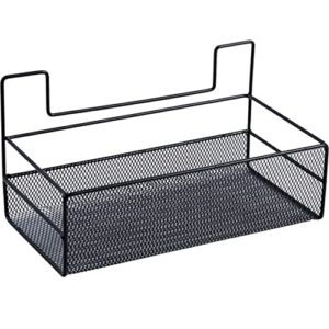 angoily laundry metal wire and toiletries storage hanging shelf caddy organizer shelves drilling office basket room kitchen floating conditioner shampoo home mesh no shower bedroom wall