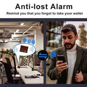 Anti-Lost Bluetooth Wallet Tracker & Finder GPS Position Location Credit Card Holder for Men Leather Men's Wallets Cion Pocket ID Window