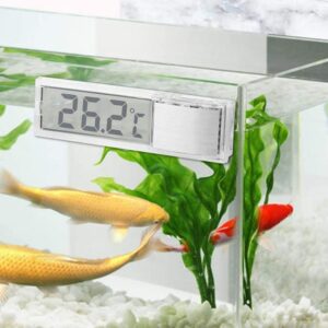 Acxico 2Pcs LCD 3D Digital Electronic Temperature Measurement Fish Tank Temp Meter Aquarium Thermometer Temperature Control Accessories