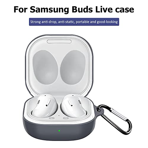 Protective Silicone Cover Earphone Compatible with for Samsung Galaxy Buds Live Bud 2 case Cover Dustproof Shell for Samsung Buds Pro Case Matte for Women Men Girls Boys