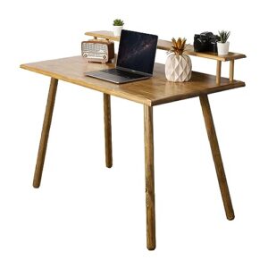 barokko solid wood desk 46"; computer desk;home office desk with monitor shelf