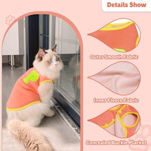 MESHEEN 2 Pieces Dog Casual Shirt Without Sleeves for Puppy and Cats Made of Soft Inner Fleece Breathable Fabric Keep Your Pet Cozy, Cute Pet Clothes Printed P Pattern