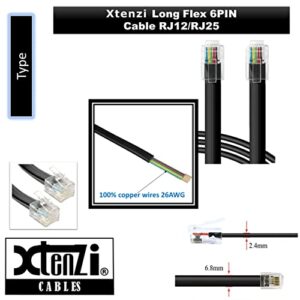 Xtenzi 6Pin Flex Cable XTFC Wire Accessory XT91616 for Amp Remote Knob Compatible with Phoenix Gold Amplifiers