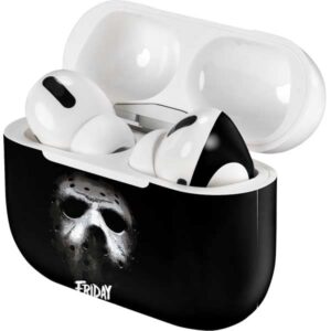 Skinit Decal Audio Skin Compatible with Apple AirPods Pro - Officially Licensed Warner Bros Jason Voorhees Design