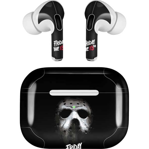 Skinit Decal Audio Skin Compatible with Apple AirPods Pro - Officially Licensed Warner Bros Jason Voorhees Design