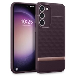 caseology parallax designed for samsung galaxy s23 case 5g (2023) [military grade drop tested] - burgundy