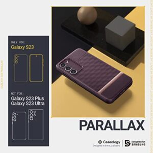 Caseology Parallax Designed for Samsung Galaxy S23 Case 5G (2023) [Military Grade Drop Tested] - Burgundy