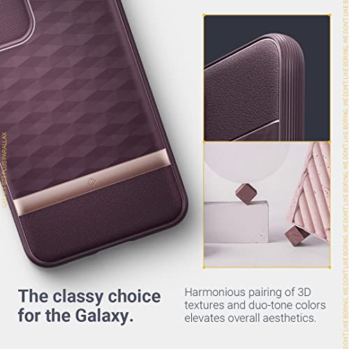 Caseology Parallax Designed for Samsung Galaxy S23 Plus Case 5G (2023) [Military Grade Drop Tested] - Burgundy