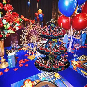 Hero Cupcake Stand (3 Tier), Hero Themed Birthday Party Centerpiece for Kid Birthday Party Decorations Supplies