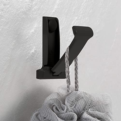 Angoily Hangers Single Storage Hanger Hats Rack for Holder Hook Keys Clothes Metal Kitchen Robe Black Wall Towel Coat Aluminum Retractable Key Hideaway Decorative Mounted Glass Bags