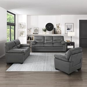 Lexicon Eyre Living Room Sofa, Dark Gray