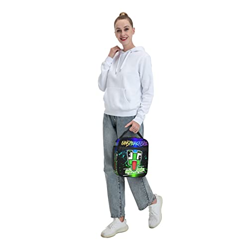 Yiwbor Portable Lunch Bag Insulated Lunch Box Reusable Cooler Totes Bag for Women Adult Girl Work Picnic Camping