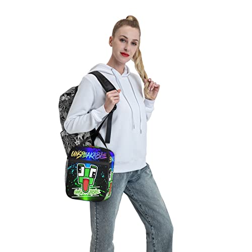 Yiwbor Portable Lunch Bag Insulated Lunch Box Reusable Cooler Totes Bag for Women Adult Girl Work Picnic Camping