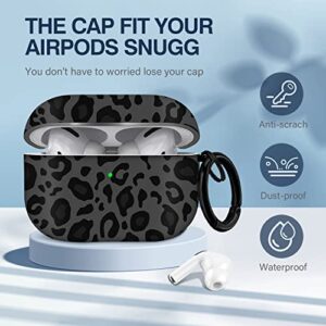 Youtec for Airpods Pro 2nd Generation Case Cover 2022, Leopard Print for Airpods Pro 2 Case Cute Soft Protective Cover with Keychain, for Women Girls Apple for Airpods Pro 2(Dark Leopard)