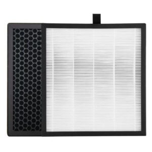 COSTWAY 2-in-1 Air Purifier Replacement Filter True HEPA Filter + Active Carbon Filter