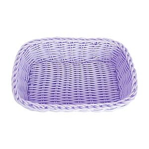 Tainrunse Storage Organizer Baskets Large Capacity Storage Organizer Box Photography Prop for Home Purple Hearts