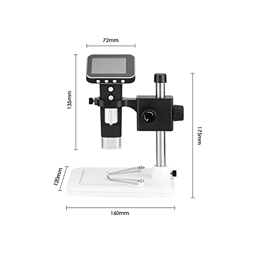 LXXSH 500X 2.5 Inch LCD Digital Microscope Wireless Microscope Handheld 8-LED Light Magnifying Glass Magnifier with Stand