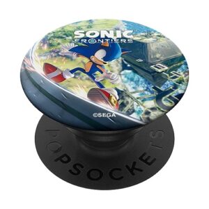 sonic frontiers - cover art popsockets standard popgrip