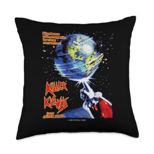 killer klowns from outer space invaders throw pillow, 18x18, multicolor