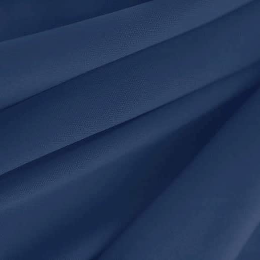 Texco Inc 60" Wide Solid Interlock Lining 100% Polyester Knit 2 Way Stretch/Apparel, Home/DIY Fabric, Party Decoration, Blue Berry 55 2 Yards