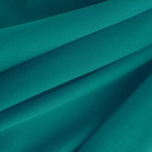 texco inc polyester interlock lining 2 way stretch/decoration, apparel, home/diy fabric, blue spruce #100 1 yard