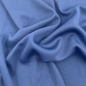 texco inc polyester interlock lining 2 way stretch/decoration, apparel, home/diy fabric, blue denim 270 1 yard