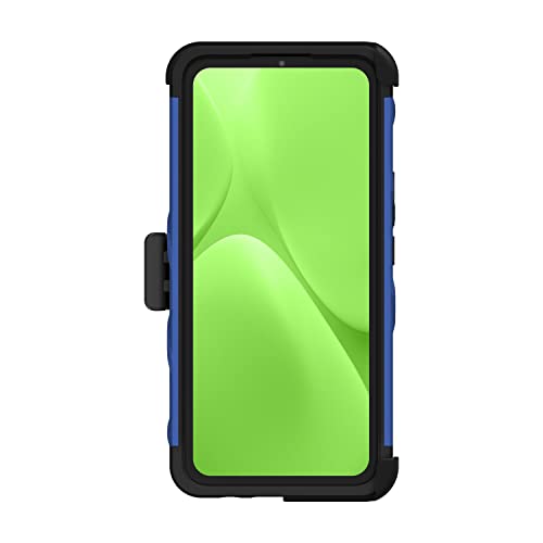 ZIZO Bolt Bundle for Cricket Innovate E 5G Case with Screen Protector Kickstand Holster Lanyard - Blue