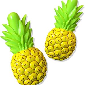 2 Set (4 Ct) Coconut / Pineapple Beach Towel Clips Jumbo Size for Beach Chair, Cruise Beach Patio, Pool Accessories for Chairs, Household Clip, Baby Stroller