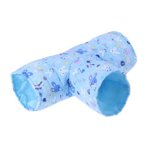 Guinea Pig Tunnel 3 Way Pet Tunnels Pet Animal for Playing Toy Pig with Guinea Cats Tubes Cartoon Rabbits Printed Animal Tunnel